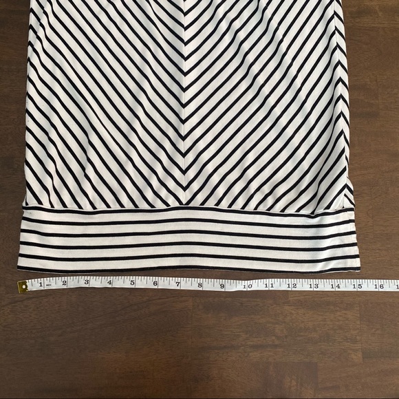 WHITE HOUSE BLACK MARKET Striped V-Neck Blouse - Picture 9 of 11